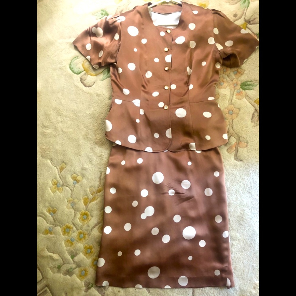 2piece 100% Pure Silk Suit